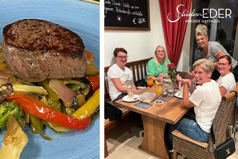 Damenmen&uuml;-Schiefeneder